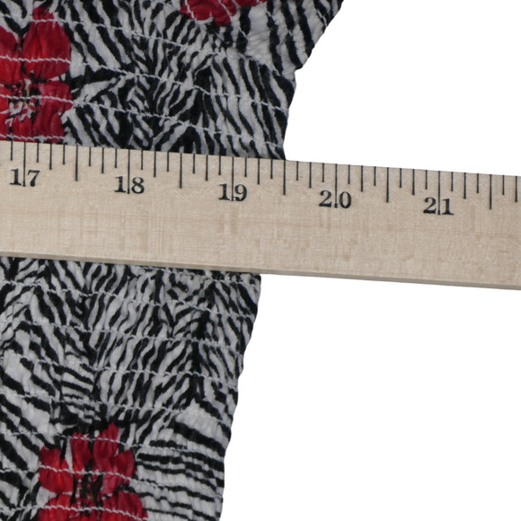 J Jill Blouse Womens Size XL Petite PXL Top Shirt Smocked Bodice Peasant Boho - Picture 9 of 11